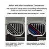 MLKQ6 3PCS Car Front Grille Trim Strips For BMW X3 G45 G48 2025 2026 Three Color Grille Decoration Accessories Car Exterior Moulding