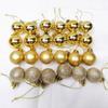 24Pcs/set Shiny Christmas Hanging Balls Shatterproof Christmas Tree Ball   Christmas Decoration
