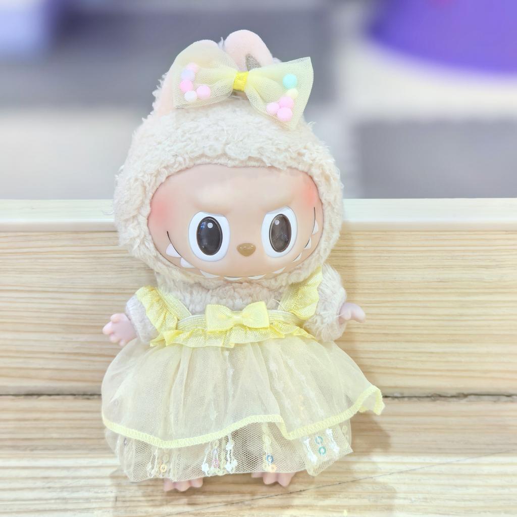 17CM Pendant Doll Baby Clothes First, Second and Third Generation Blind Box Dress Set Accessories