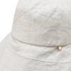 DakS Women S Beige Check contraSt Linen Floppy Hat Dbhe4e121i2