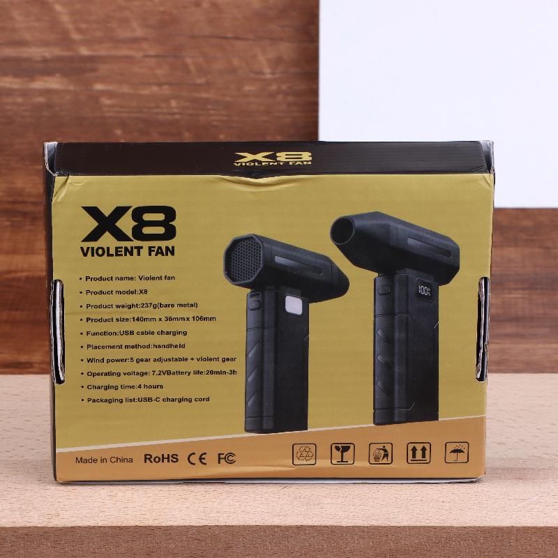 1 Set X8 Brushless Turbo Fan Jet Blower Strong Suction Powerful Air Blowers Dust Cleaner for PC Keyboard Workshop