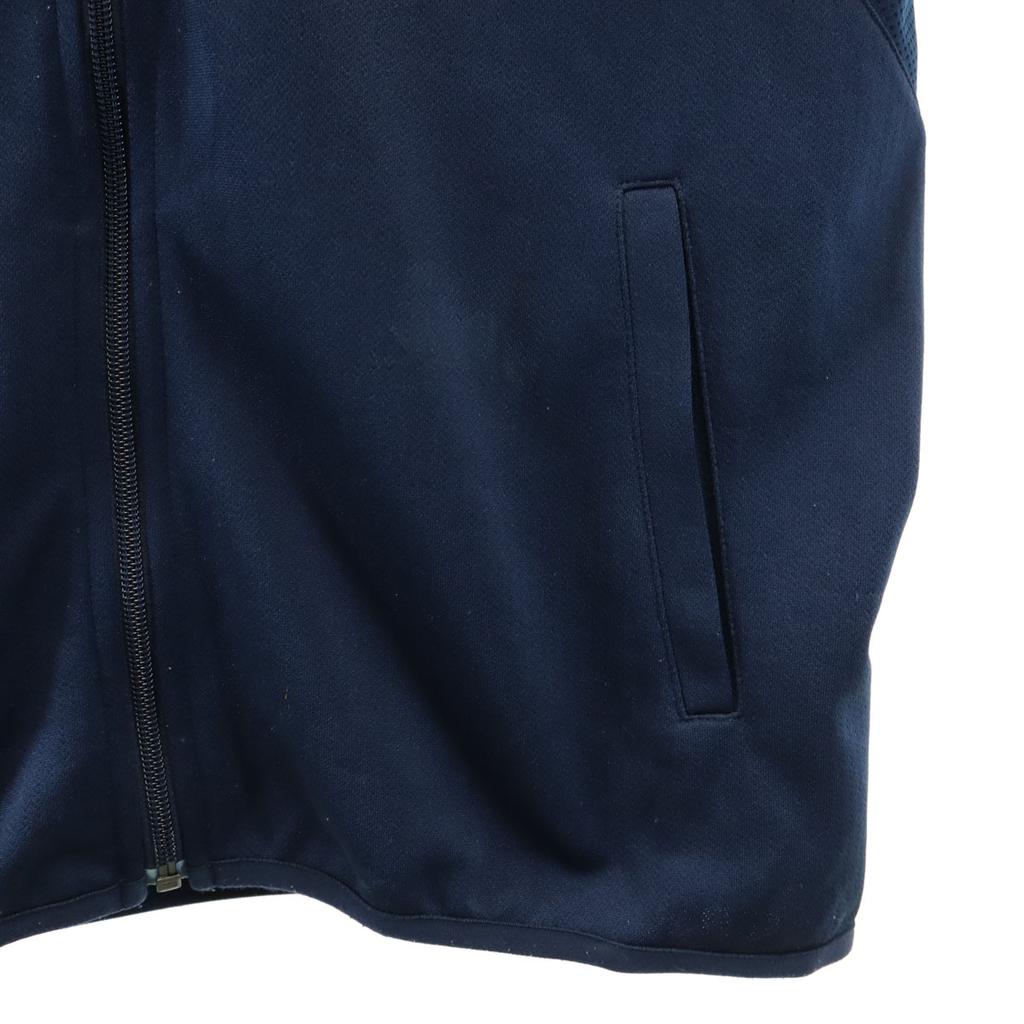 Nike Training Long Sleeve Zip Hoodie M Navy DRI-FIT Jersey Men's Used