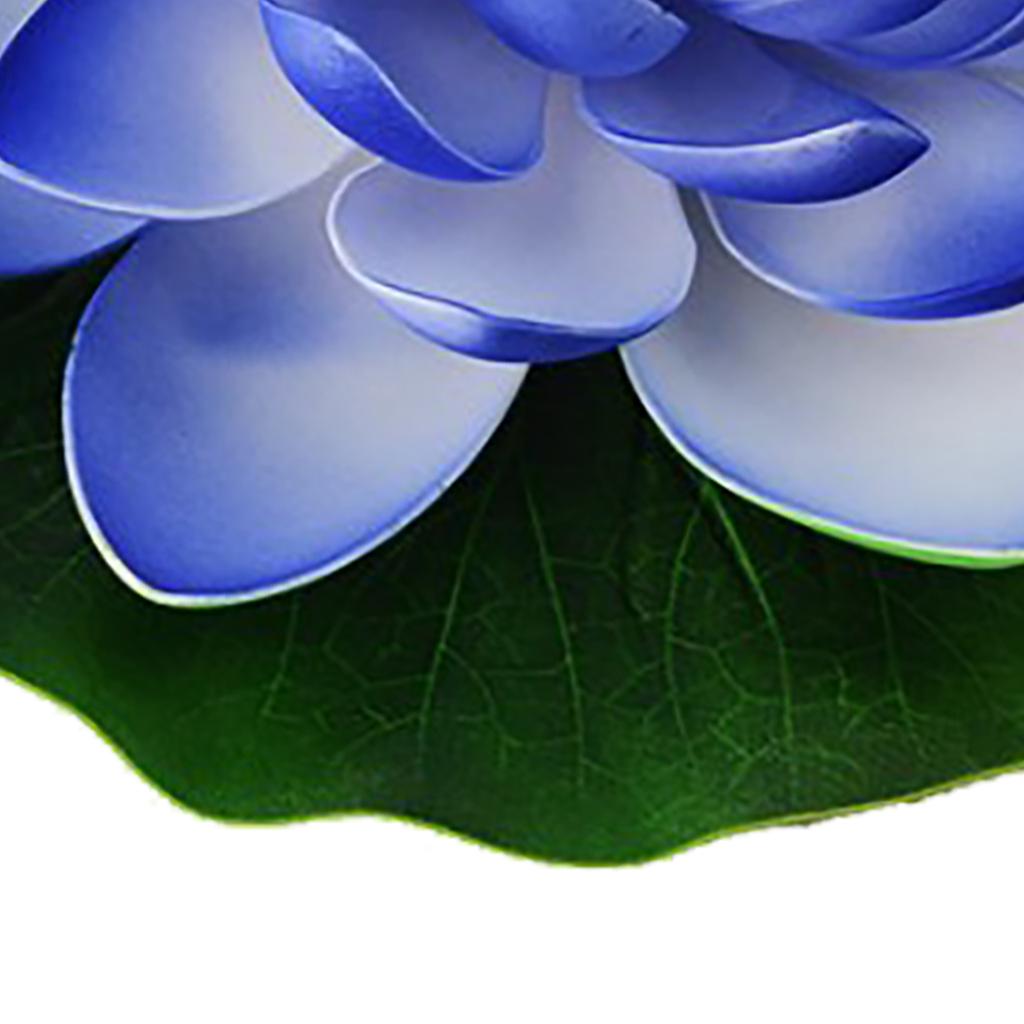 Artificial Loutus Floating Foam Fake Flower Pads Lifelike Decorative Pond Plants Ornaments for Pool Aquarium