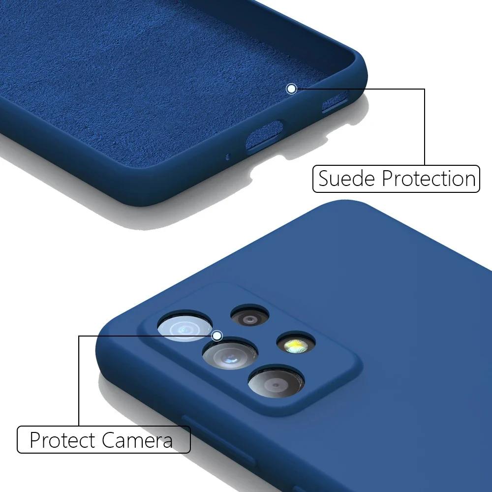 Luxury Liquid Silicone Phone Case For Samsung A13 A14 A15 A21S A25 A31 A32 A33 A34 A35 A36 A41 A42 A50 A51 A52 Back Cover
