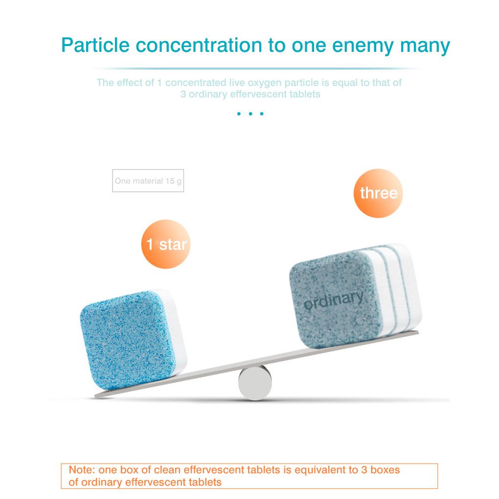 10/50Pcs Affresh Durable Washing Machine Cleaner Descaler Deep Cleaning Chemicals Remover Effervescent Tablet Granules TXTB1