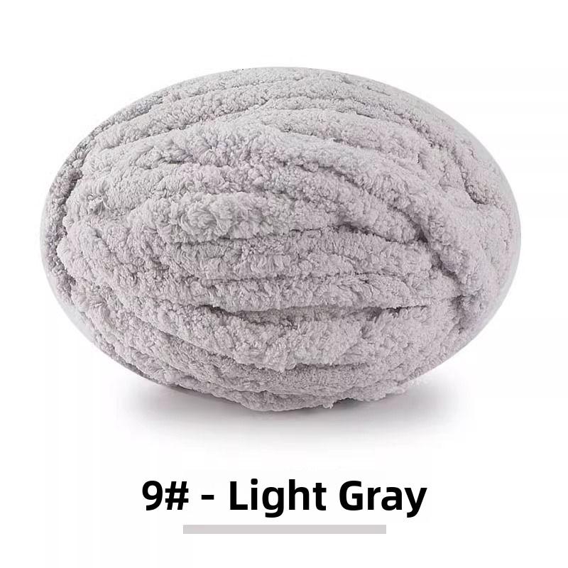 Handmade DIY Rainbow Adient Yarn Scarf Tail Line Finger Knitting Cozy Nest Cuion Thi Ice Strip Yarn