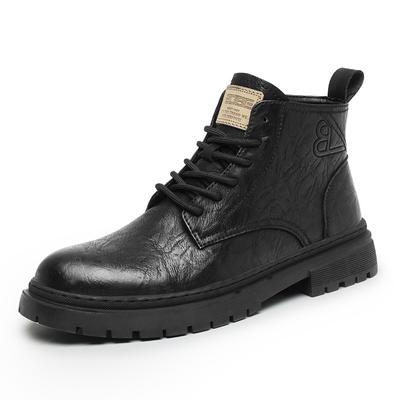 2024 Neue Herren-Lederstiefel mit dicker Sohle, Arbeitsstiefel, Outdoor-Wanderstiefel, hübsche Motorradstiefel, lässige kurze Stiefel für Herren