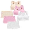 Bra Top and Bottom Half Junior Cupped Sports 3 Colors Set [FARFADET] Girls' Set, Top, Bra, Shorts, Innerwear, Bra, (Boxer B)