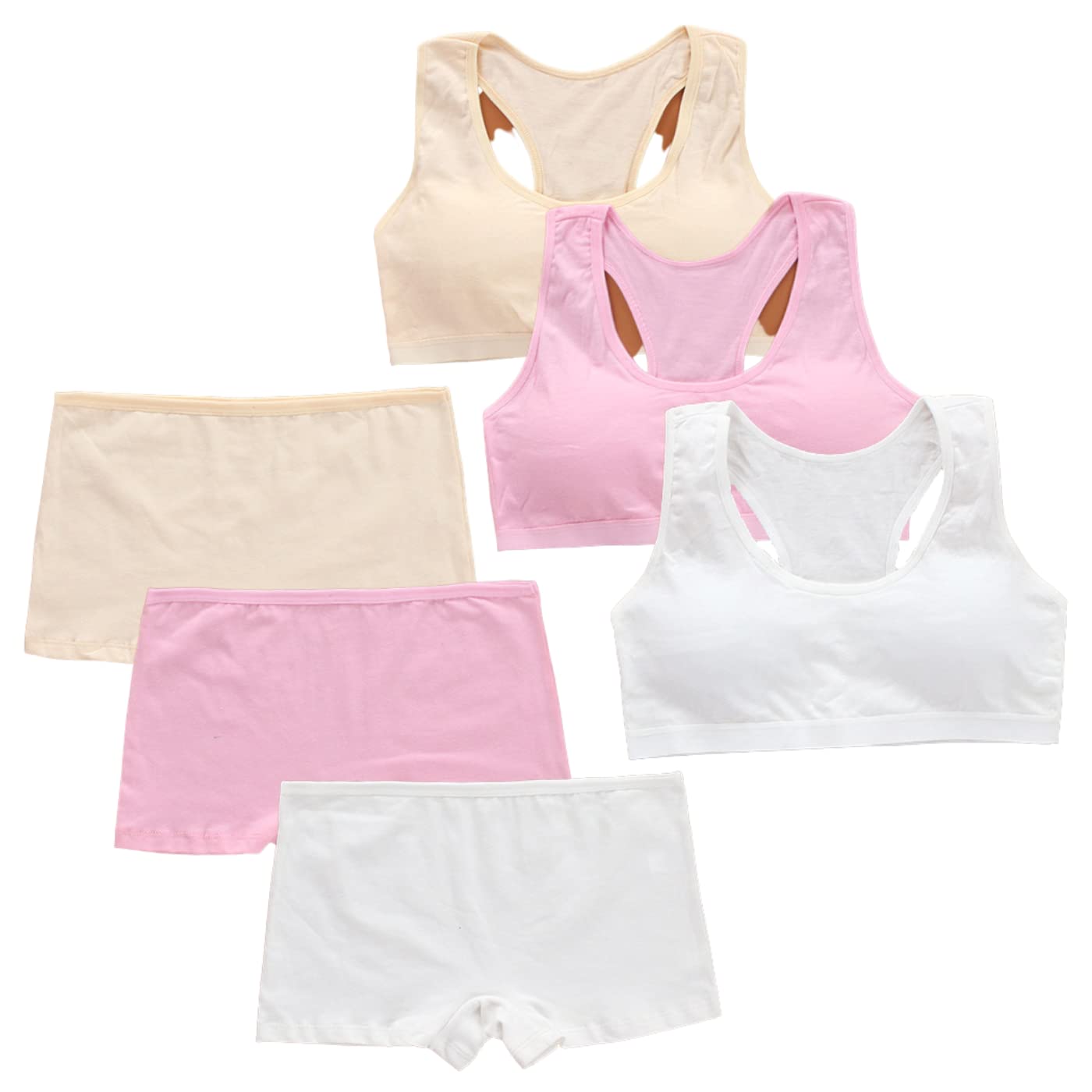 

Топ-бра и нижняя половина Junior с чашечками Спортивный 3 цвета Набор [FARFADET] Набор для девочек, Топ, Бюстгальтер, Шорты, Нижнее белье, Бюстгальтер, (Боксер Б)