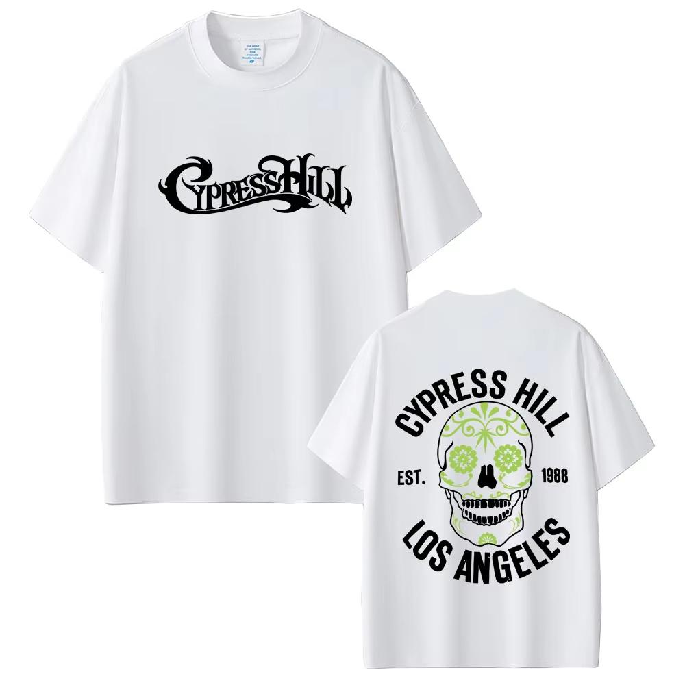 Rapper Cypress Hill T-shirt Skelet Grafisch T-shirts Unisex Dames Hip Hop Mode Streetwear Unisex Casual Katoenen Korte Mouwen Top