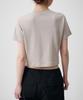 MUSINSA STANDARD WOMAN Women'S Crew Neck Crop T-Shirt [Mushroom]