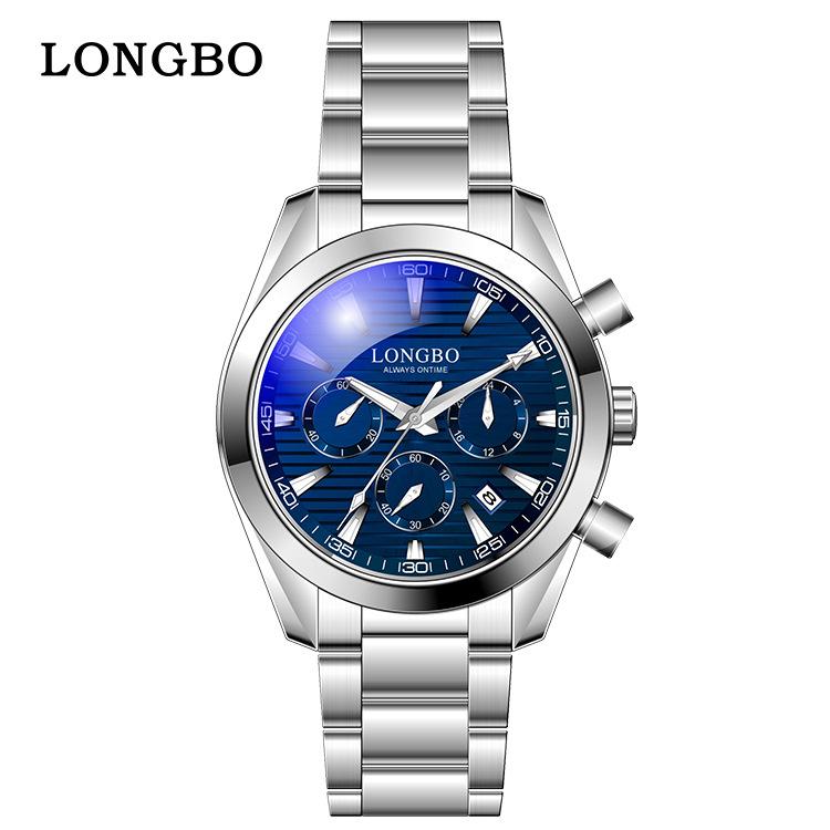 Longbo Men's Trendy Luxury Wristwatch – Popular Douyin Style