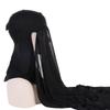 1Pc Muslim Shawl Scarf Chiffon Hijab Breathable Turban Head Wrap Women Solid Color Polyester With Inner Cap
