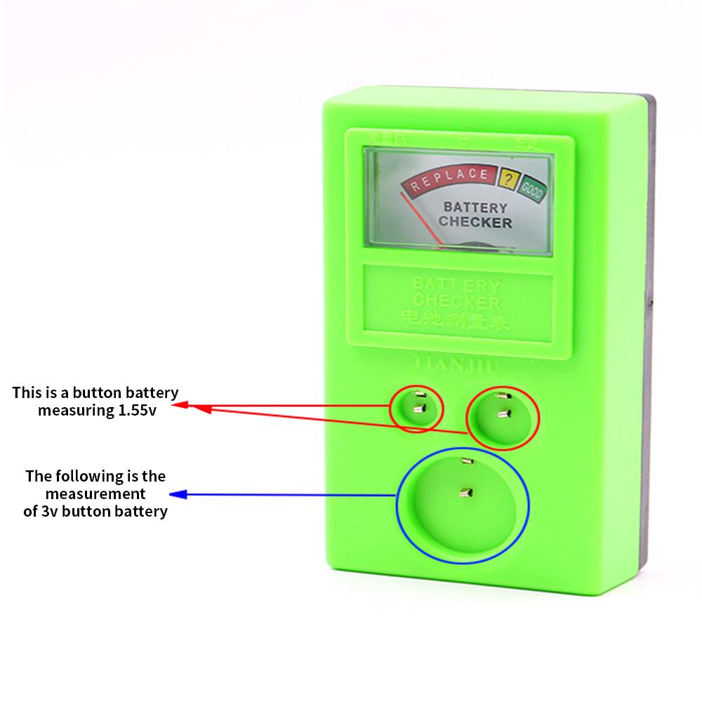 1.55V 3V Button Cell Battery Power Tester Electronic Tester Battery Meter Button Cell Battery Tester Measuring Instrument