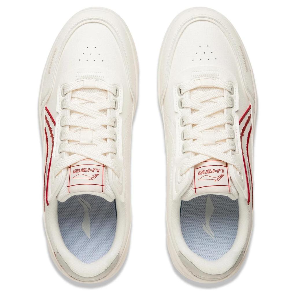 Li Ning Qiong Yun Classic Versatile Comfortable Trendy Non-Slip Shock Absorbing Wear-Resistant Lightweight Breathable Low-Top Skate Shoes AGCU349-2