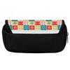 Pen Case Large Capacity Durable 300D Polyester Metal Zipper with Two Compartments for Pens Ruler Scissors Students for Students