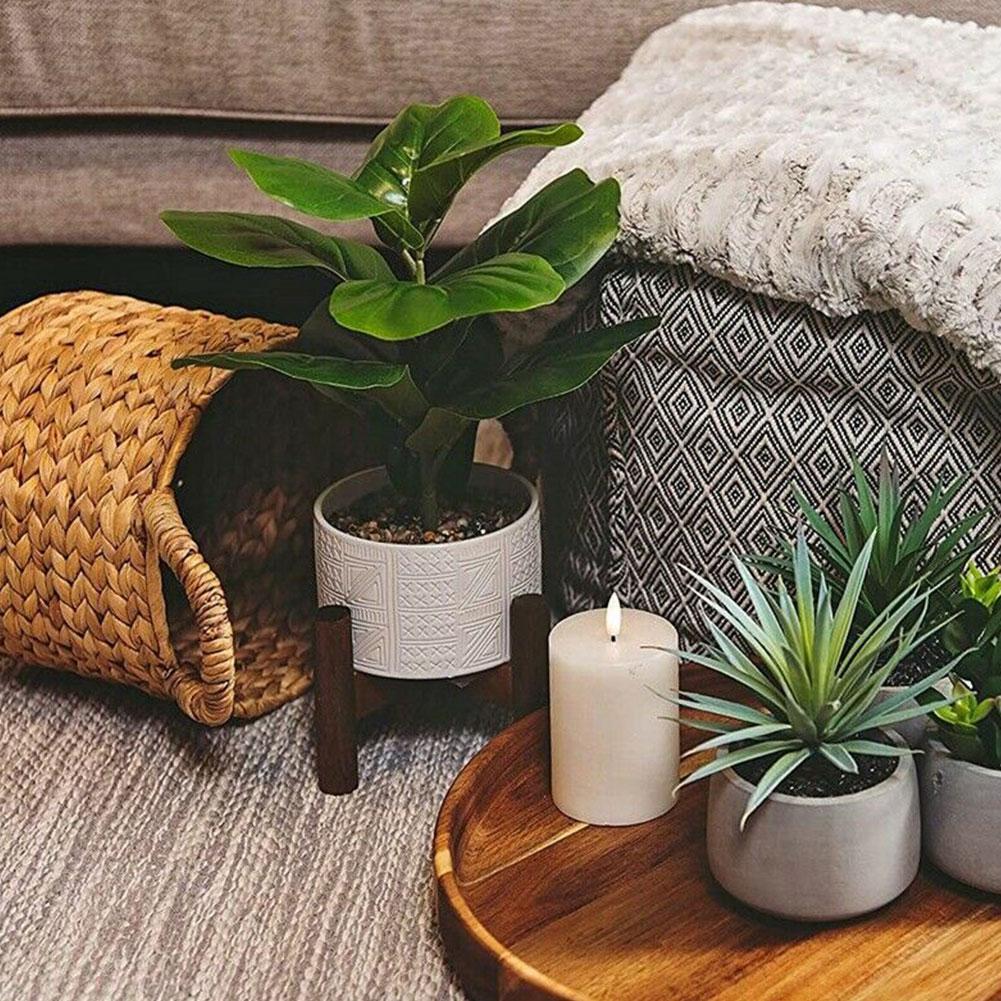 Artificial Ficus Tree Branches Large Banyan Leaves Fake Rubber Plant Plastic Tall Plant Landscape for Home Shop Decoration