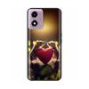 Für Motorola Moto E14 Hülle Niedliche Bemalte Weiche Schwarze Silikonhülle 6,56'' Stoßfeste Handyhülle Für Motorola E14 E 14 MotoE14 Taschen