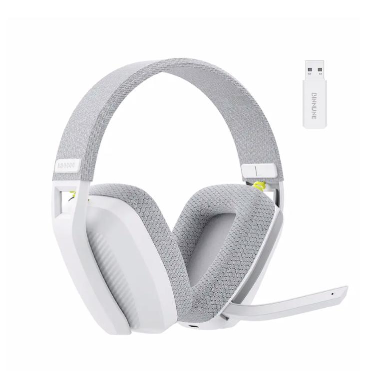 

BINNUNE BW06 2,4 ГГц Беспроводная игровая гарнитура с микрофоном для PS5 PS4 ПК Mac Playstation Bluetooth Игровая гарнитура с микрофоном