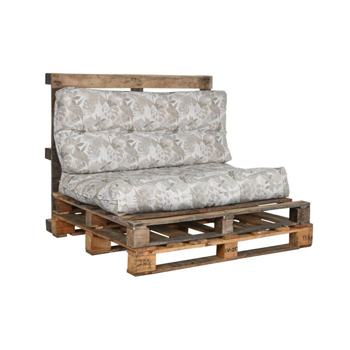 Coussin De Sol - DKD Home Decor - Feuille D'une Plante - Aluminium - 120x80 Cm - Déhoussable