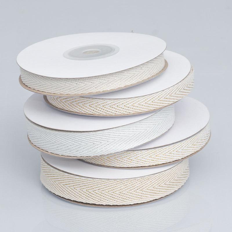 DIY Handgjord Dekorativ Romantisk och Mysig 1cm Bomulls Fiskbensband Kantband Barnkragsband Krusband Klädtillbehör