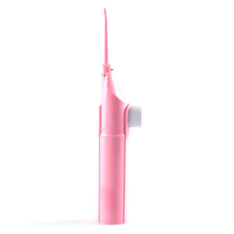 

Pink 1pcs Portable Teeth Clean Water Dental Floss Manual High Pressure Water Toothpick Household High Pressure Oral Irrigator