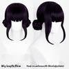 Movie Anime Cosplay Wigs Purple Black Red Long Hair Heat Resistant Synthetic Wigs Carnival Props