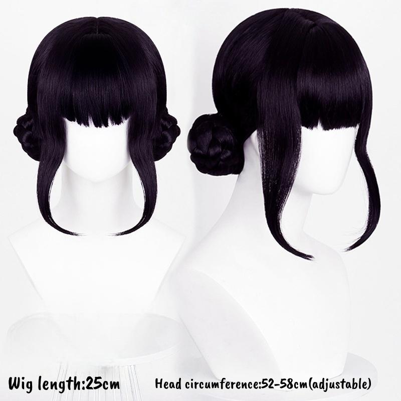 Movie Anime Cosplay Wigs Purple Black Red Long Hair Heat Resistant Synthetic Wigs Carnival Props