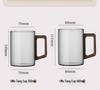 High-End Glass Tea & Water Cup Set with Handle - Luxurious Drinkware for Home and Office