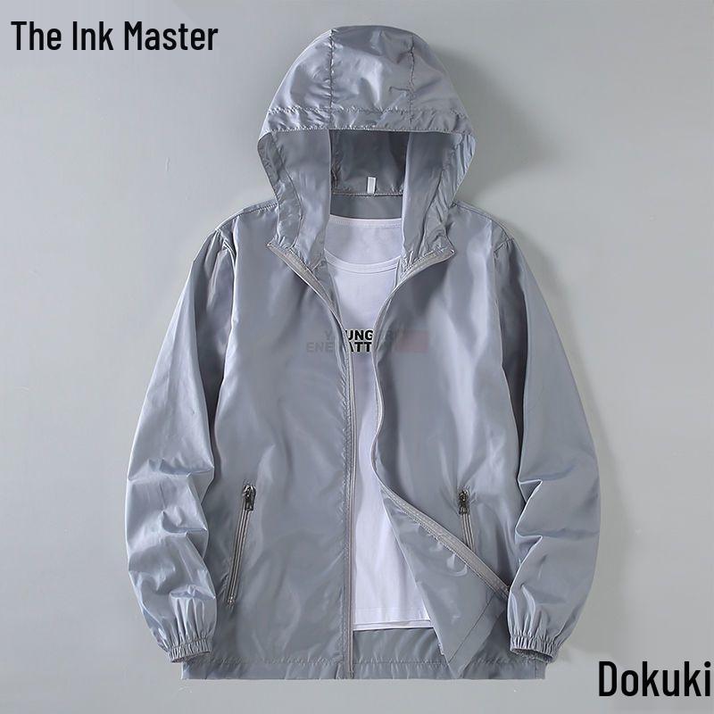 Men's Lightweight Quick-Dry Ice Silk Sun Protection Jacket - Loose, Casual Fit for Summer