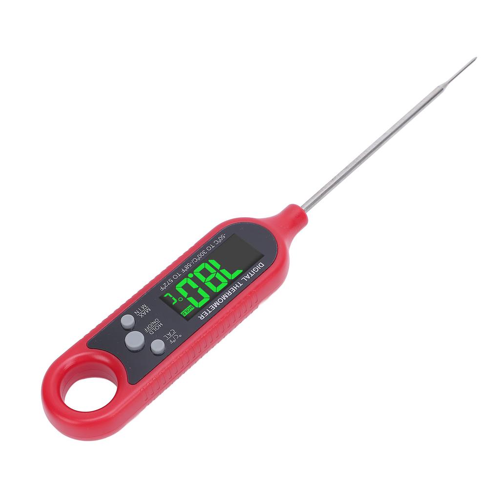 Digital Mt Temperature Probe, Food Thermometer, Stainless Steel Probe Pen,   Time with Magnetic LCD Display for Kitchen BBQ