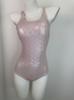 Korean Pink Plus Size Women's Racing One-Piece Quick-Dry Swimsuit