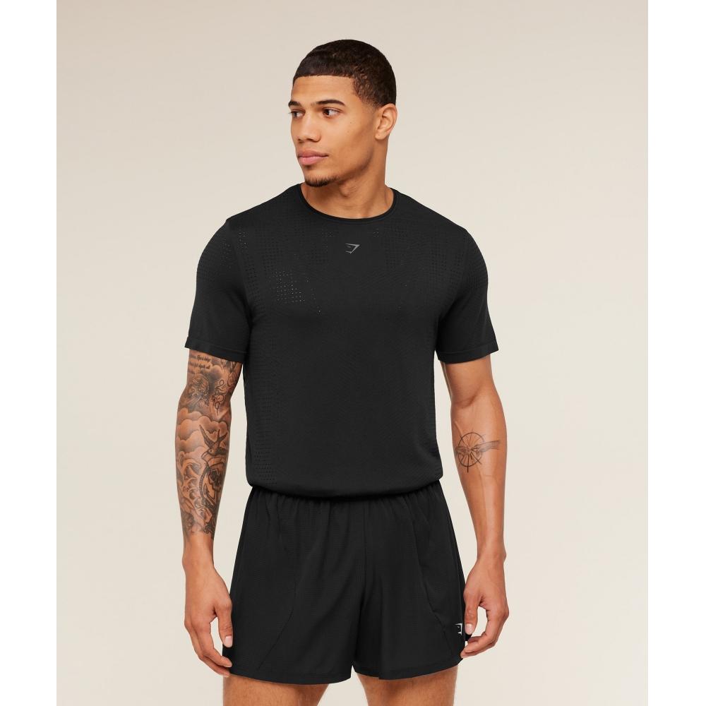 Gymshark Seamless Running T shirT Gs Black A4c9s Bb2j