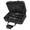 Clarinet Set 17 Key Wood Bb with Cleaning Cloth Reed Screwdriver Box Musical InstrumentBlack