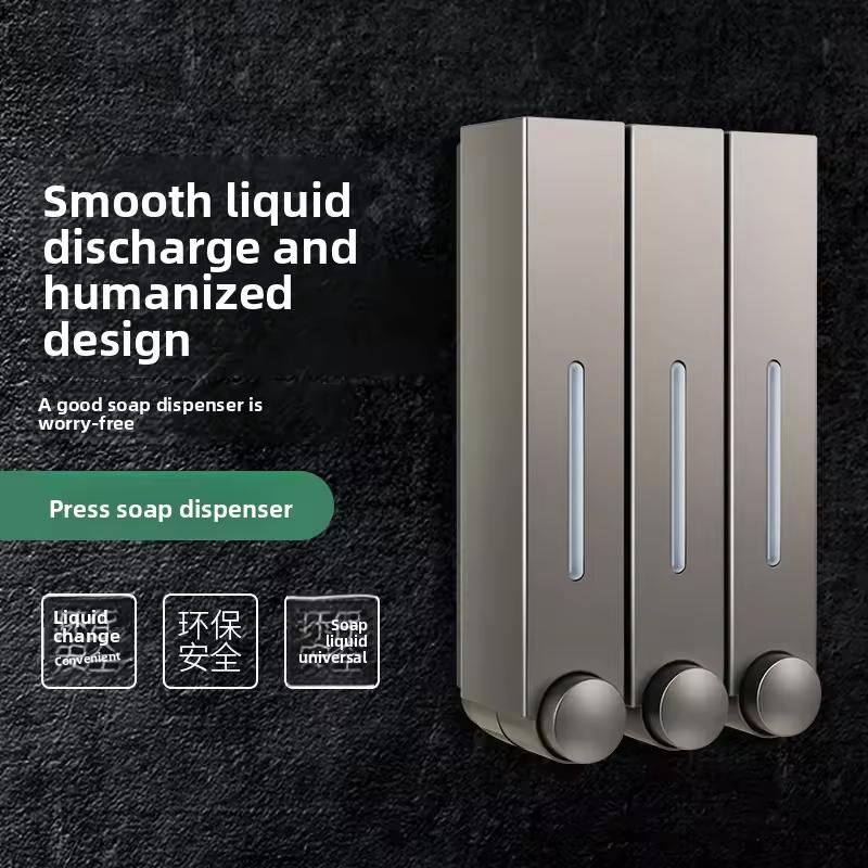 2025 FSH  Foam Soap Dispenser Factory Direct Manual Wall-Mounted Shampoo Shower Gel Dispenser Multi-Color for Hotels