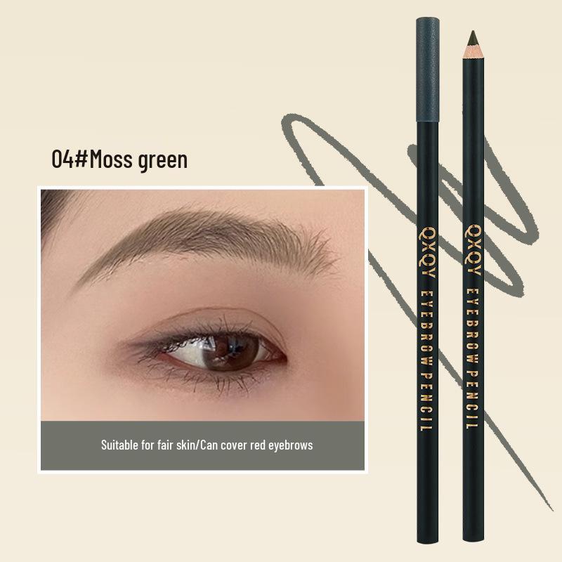 

QXQY Стойкий карандаш для бровей, не размазывается - Создает натуральные 3D брови с эффектом шелковой дымки, легко наносится 3g мох зеленого