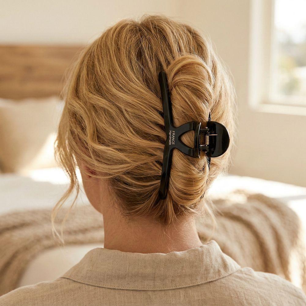 Elegant Acetic Acid Hair Claws Vintage Crab Hairpins Fashion Acetate Large Shark Clip  Girls