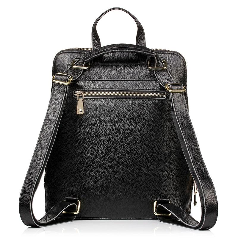 Zency 100% Genuine Leather Knapsack Ladies Crocodile Pattern Women Backpack