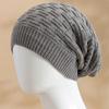 Unisex Slouchy Winter Hat Long Size Knitted Hat Casual Beanies For Men & Women Solid Bonnet Cap