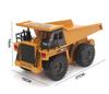 Huina 1540 Rc Dump Truck 1:18 6 Ch 2.4G Alloy Remote Control Dump Truck 4WD Construction Vehicle Toys Machine Model Car for Boy
