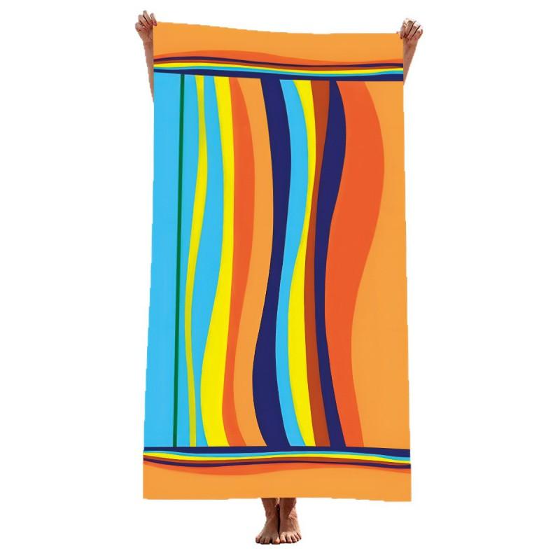 Microfiber Beach Towel Quick Dry Printed Large Size 70x140cm 90x180cm Surfing Pool Travel