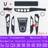 For CLS C218 260 300 350 450 2018- Gearbox Panel Navigation Automotive Interior Screen Protective Film TPU Anti-Scratch