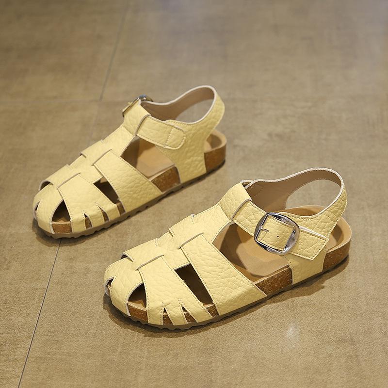 Pig cage new thick-soled super fire with skirt versatile 2025 child summer women's shoes bag head sandals women's Roman shoes beach