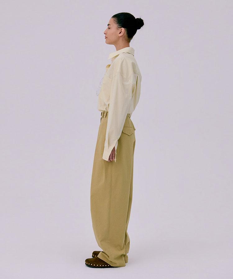 WNDERKAMMER 26 Zigzag Wide Pants_Beige(26 Zigzag Wide Pants_Beige