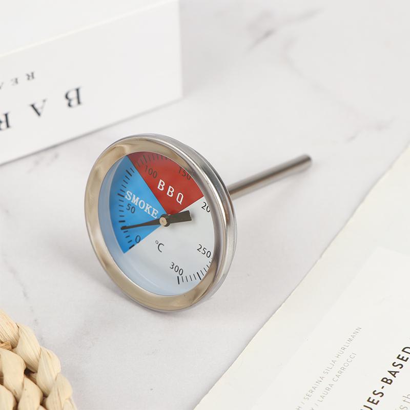 

300°C Degrees Bbq Smoker Oven Thermometer Stainless Steel Grill Bbq Thermometer Instruments 50Mm Barbecue Temperature Gauge
