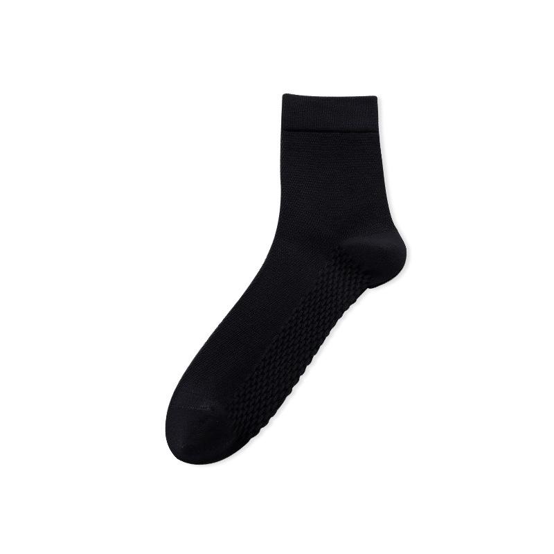 Pure Cotton Mid-tube Socks, Anti-odor and Antibacterial Socks, Sweat-absorbing, Men's Summer Business Casual Sports Mesh, Spring and Autumn Styles