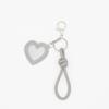 Handmade Woven PU Rope Mirror Keychain Bag Ornament