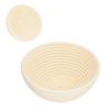 Washable Bread Fermentation Basket Innovative Shape Baking Basket for Kitchen Home Bakery Beige Rond 20x8cm