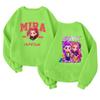 Children's Fashionable Lightweight Long-sleeved Round Neck Pullover With Pockets Printed Pullover