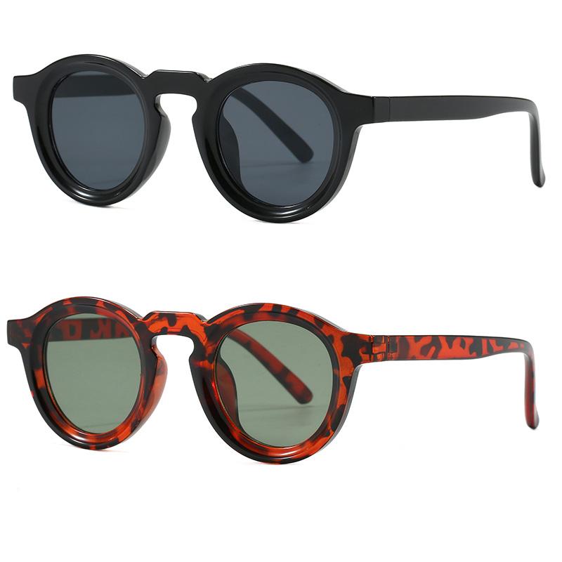 2PCS Simple Fashion Round Sunglasses Women Men Vintage Trend Luxury Sun Glasses Leisure Commute Male Female Glasses UV400